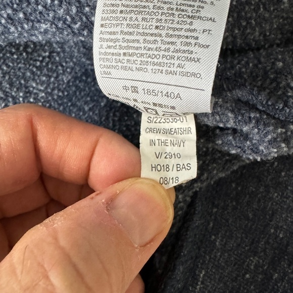 Old Navy Men's Long Sleeve Fleece Sweatshirt Bluish-Gray Size XXXL Casual - Picture 7 of 12